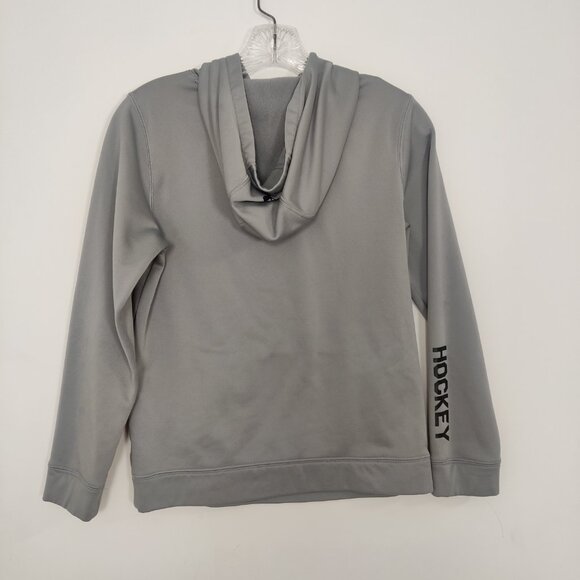 Under Armour Hockey Boys Hoodie Size YLG (14-16) Loose Fit Gray Activewear Sport - Picture 3 of 5
